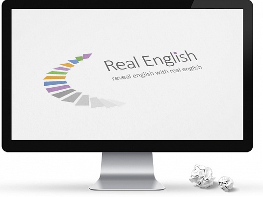 Логотип для курсов английского языка - Real English